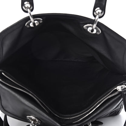Christian Dior Lambskin Cannage Medium Granville Tote Black 6 of 12
