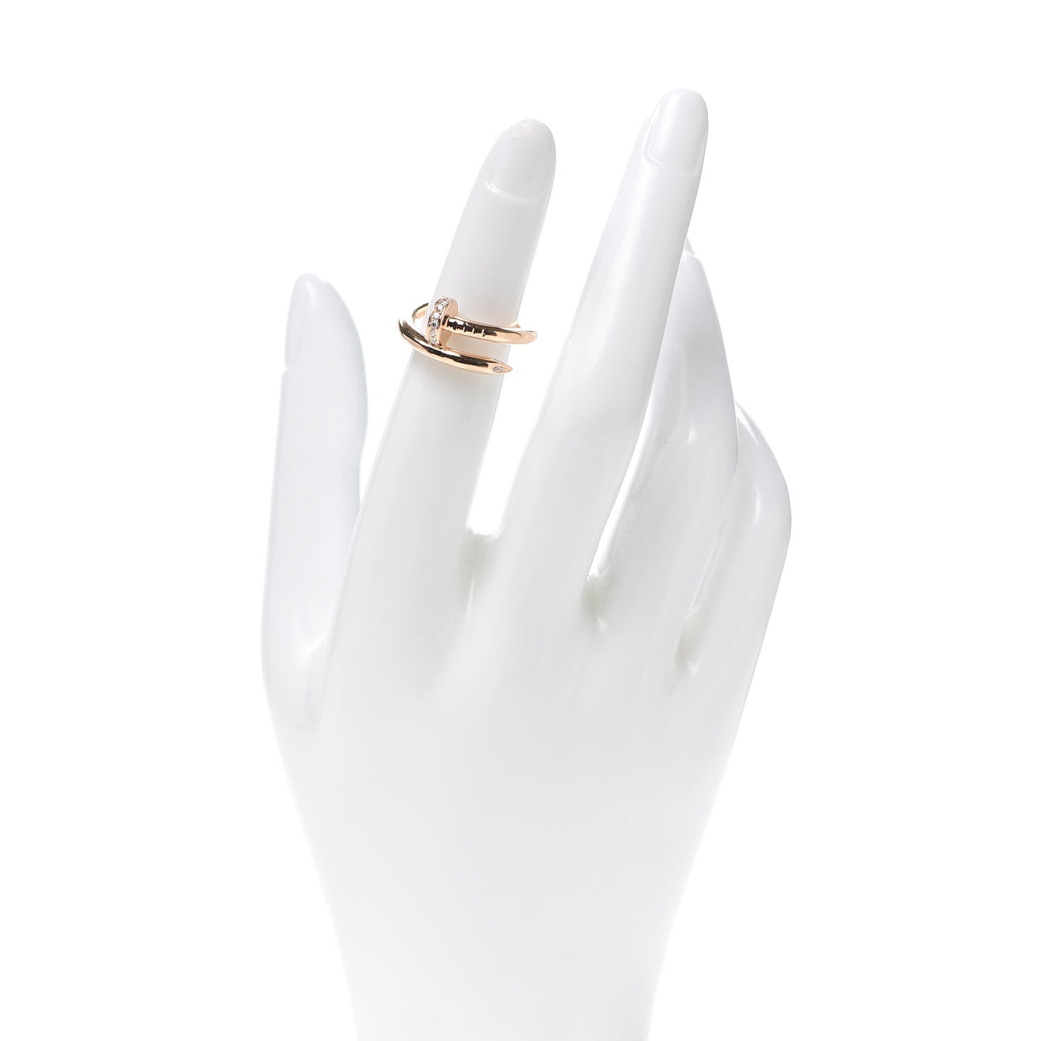 Cartier 18K Pink Gold Diamond Juste Un Clou Ring 50 5.25 2 of 5
