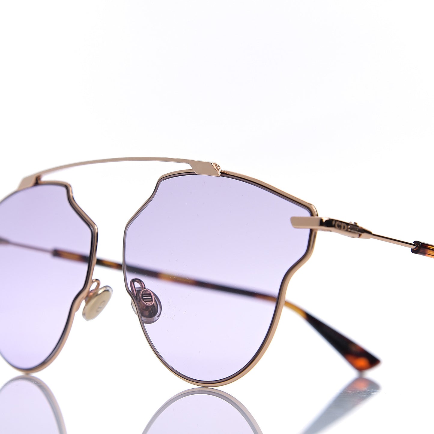 So Real Pop Sunglasses Rose Gold Purple