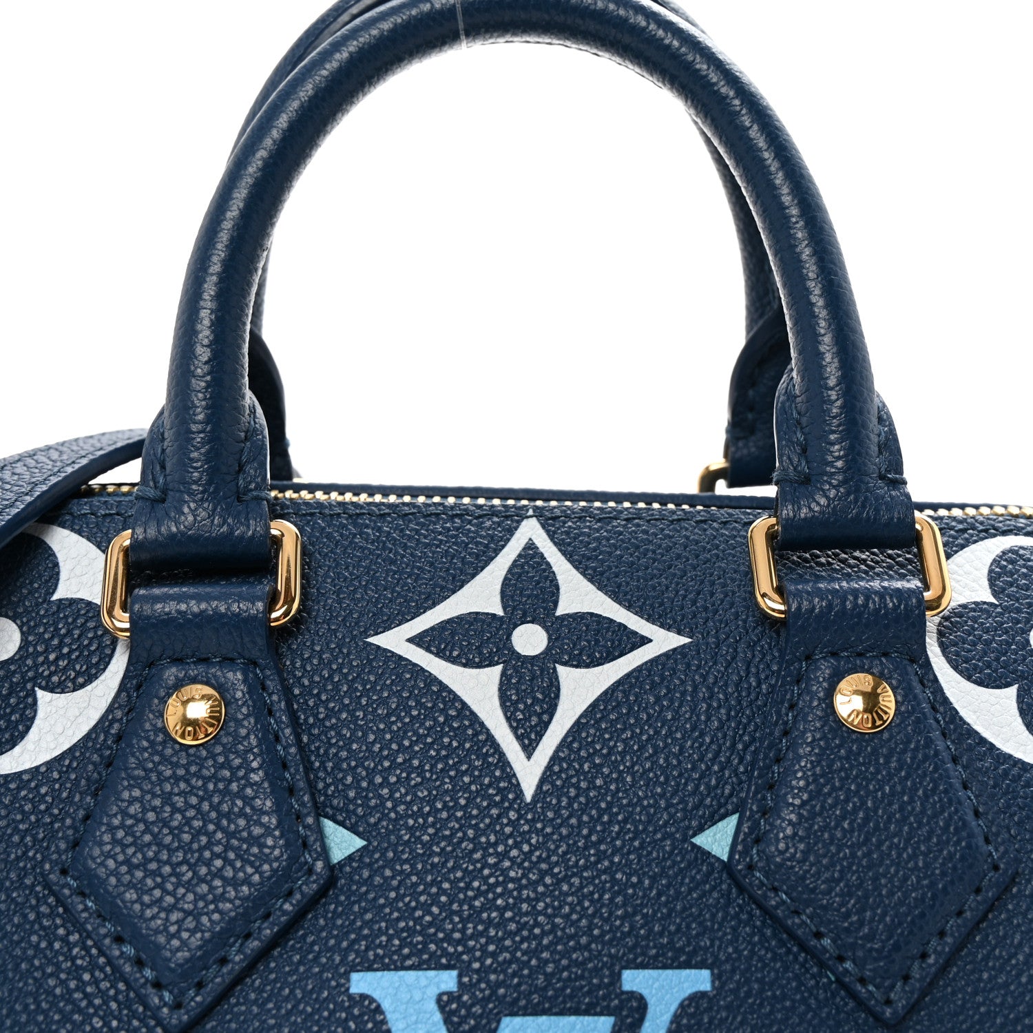 Louis Vuitton Empreinte Monogram Giant Speedy Bandouliere 20 Degrade Blue 7 of 9