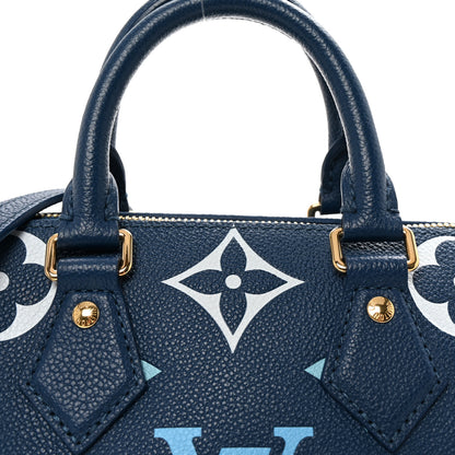 Louis Vuitton Empreinte Monogram Giant Speedy Bandouliere 20 Degrade Blue 7 of 9