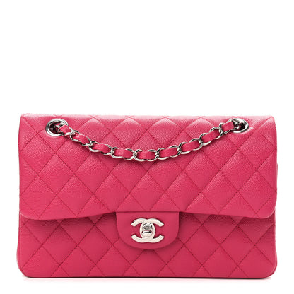 Chanel Caviar Quilted Small Double Flap Dark Pink 1 of 9