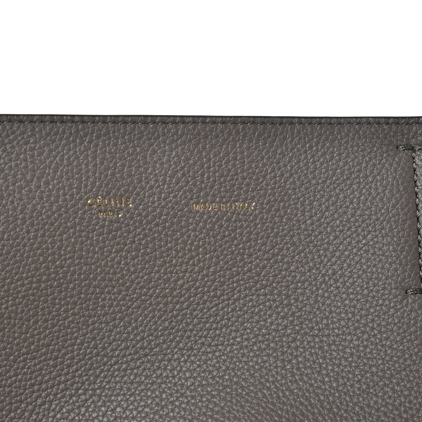 Soft Grained Calfskin Small Belt Cabas Phantom Taupe