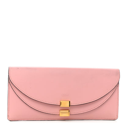 Chloe Calfskin Georgia Flap Wallet Washed Pink 1 of 9