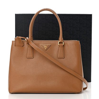 Prada Saffiano Lux Medium Tote Caramel 18 of 18