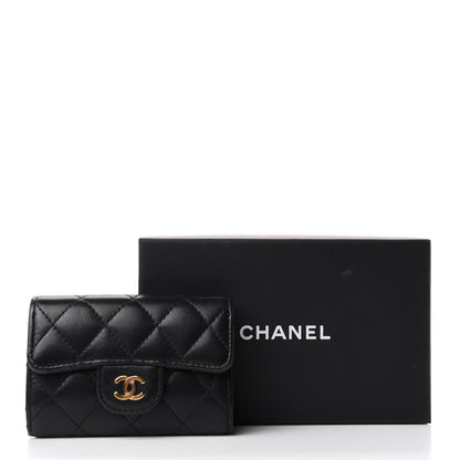 Chanel Lambskin Quilted 4 Key Holder Black 9 of 9