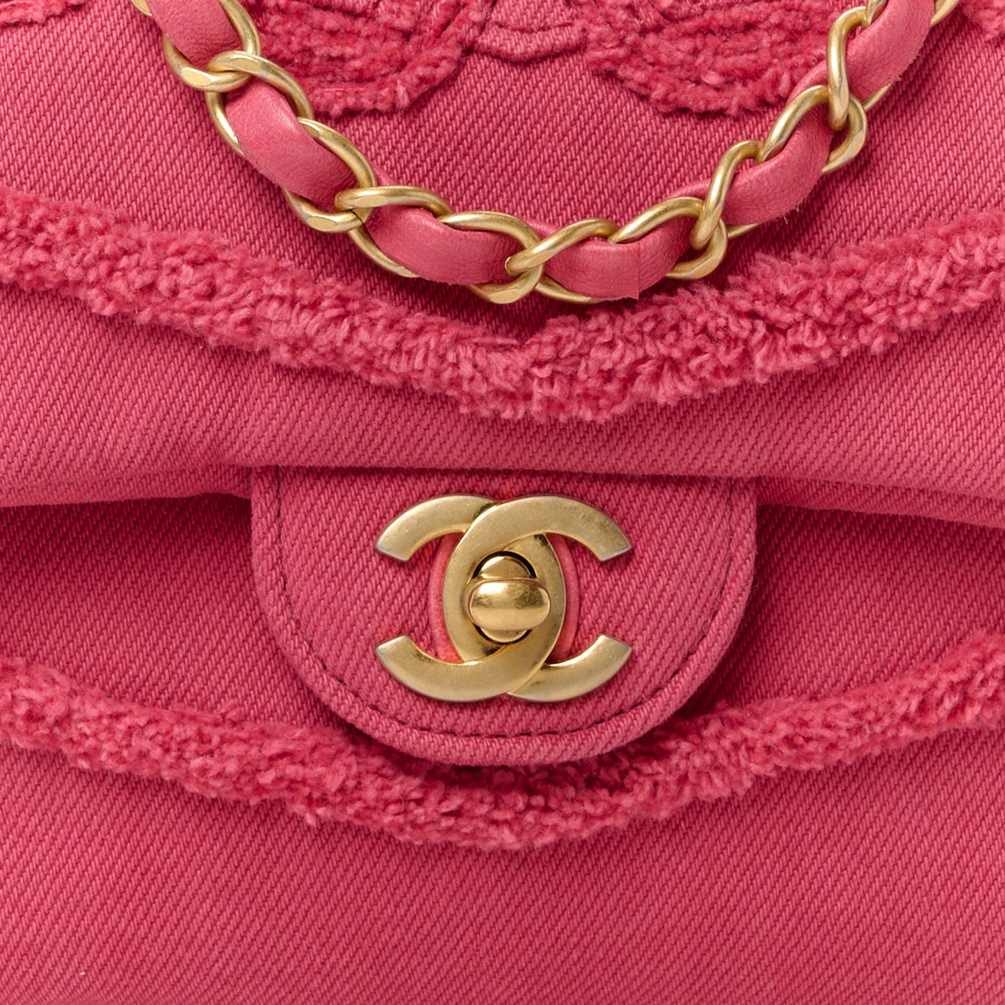 Denim Coco Flap Pink