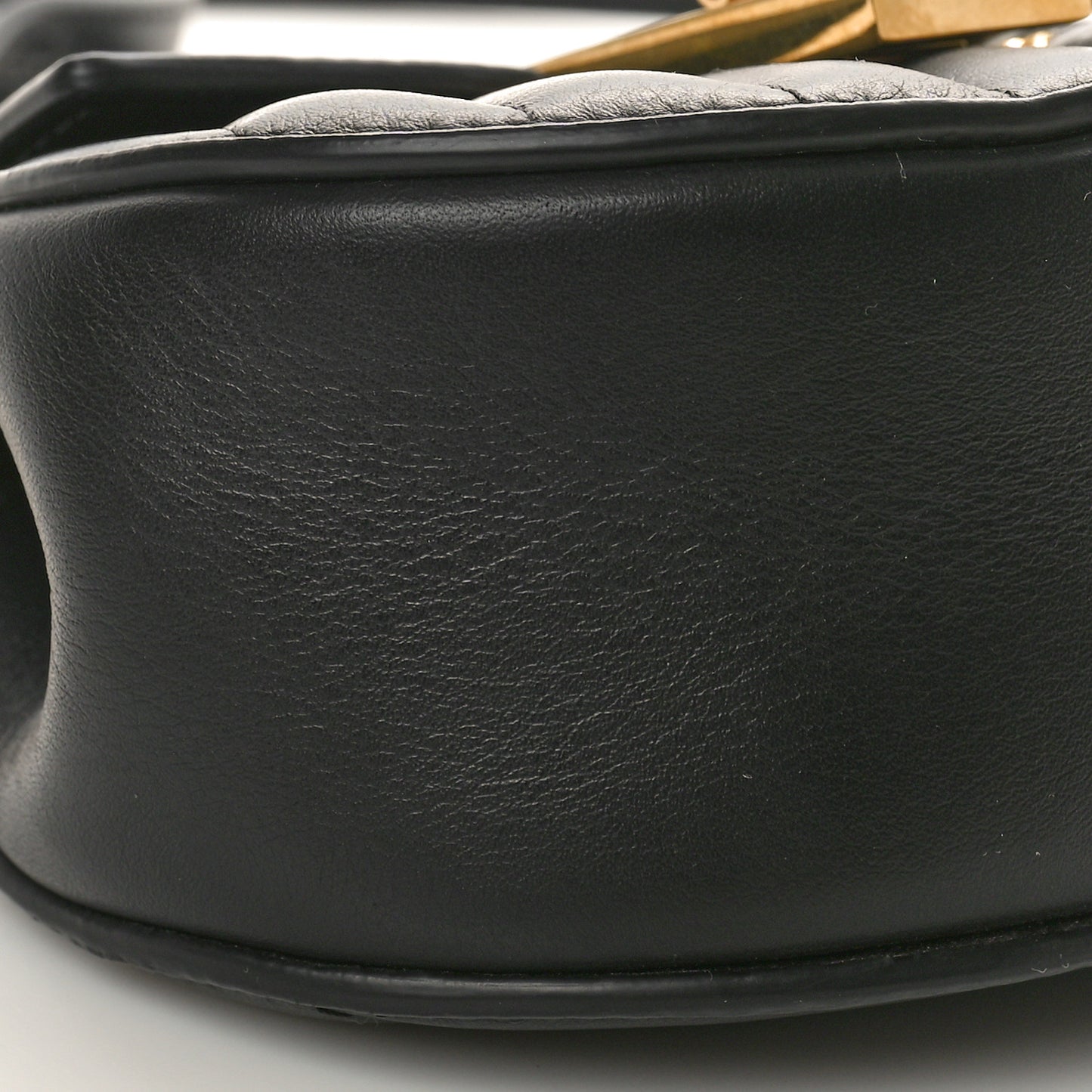 Calfskin Quilted Nano Drew Bijou Shoulder Bag Black