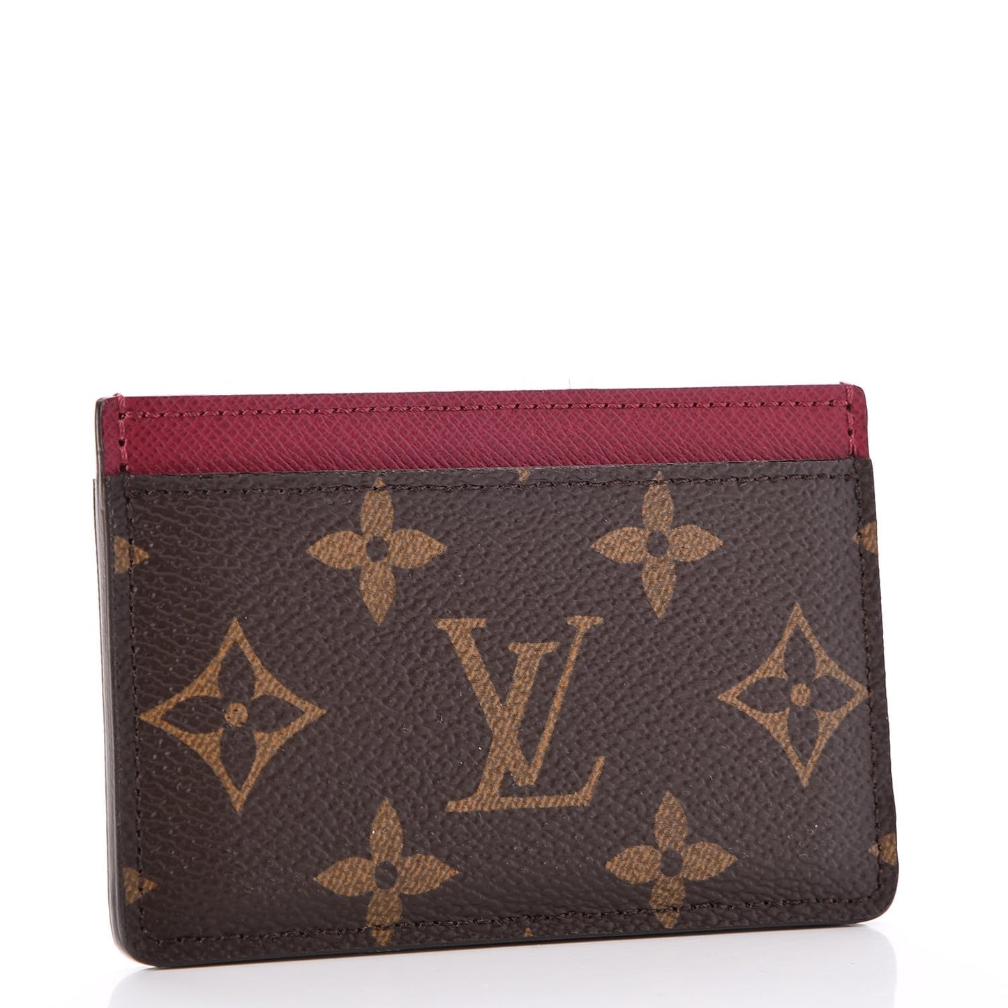 Monogram Card Holder Fuchsia