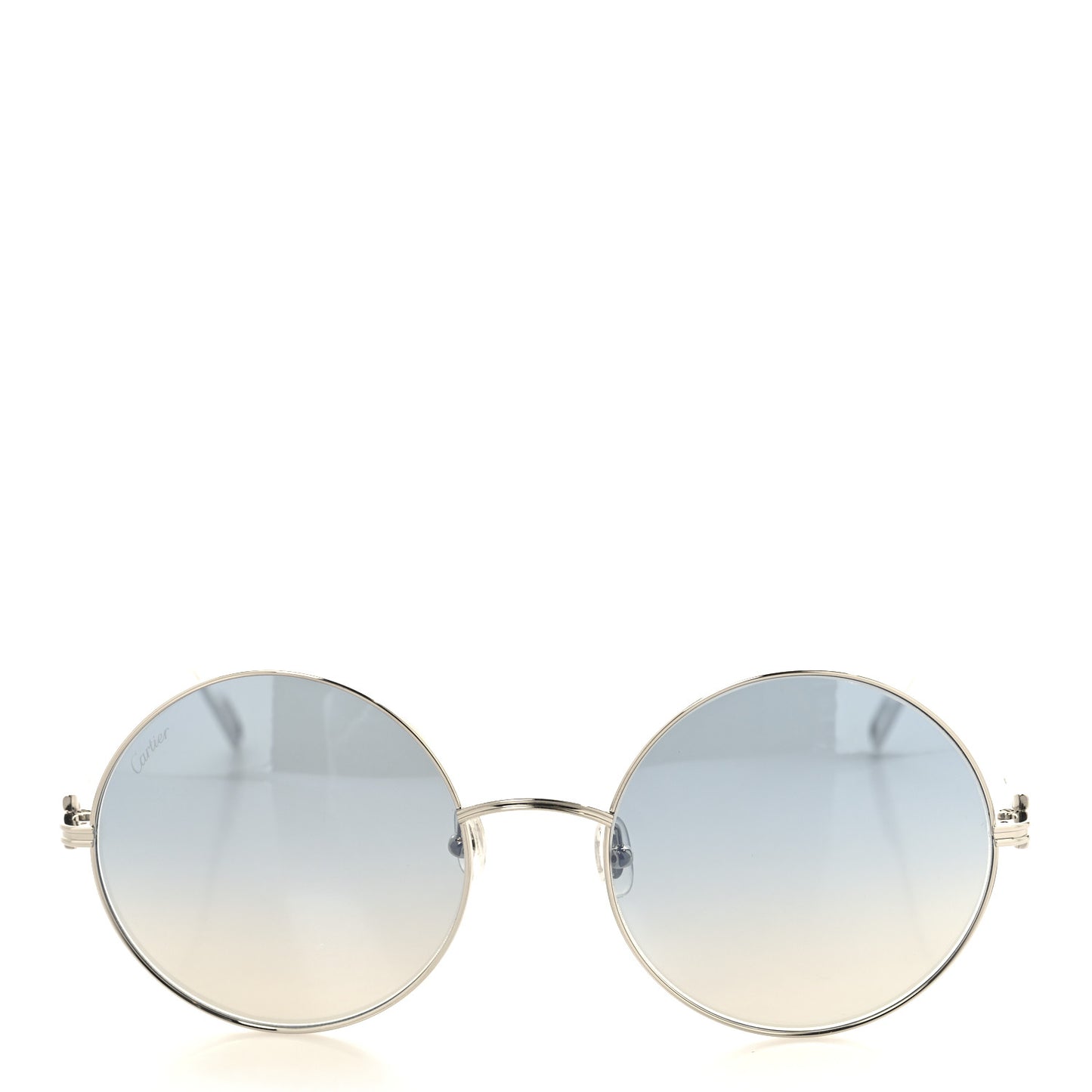 Premiere De Cartier Round Sunglasses CT0156S Blue Silver