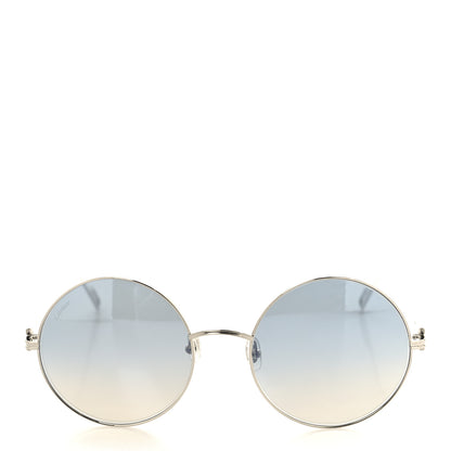 Cartier Premiere De Cartier Round Sunglasses CT0156S Blue Silver 2 of 7