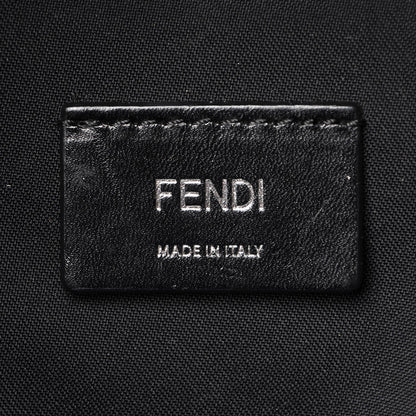 Fendi Nylon Vitello Elite Monster Eyes Rounded Backpack Black Yellow 6 of 7