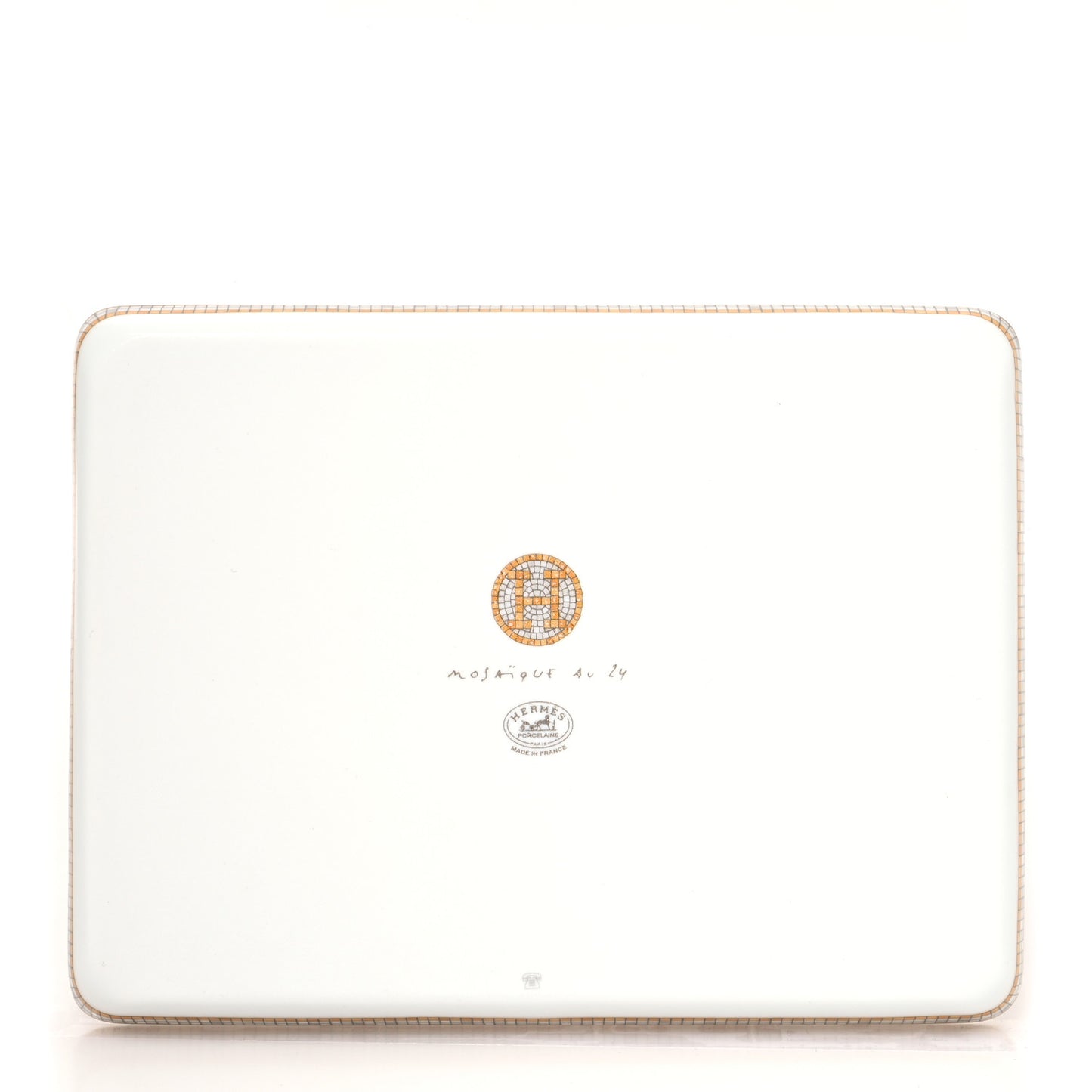 Porcelain Mosaique au 24 Gold Sushi Plate