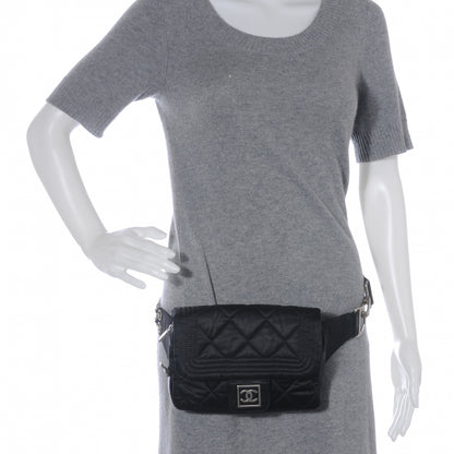 Chanel Nylon Ski Sport Belt Bag Black 2 of 7