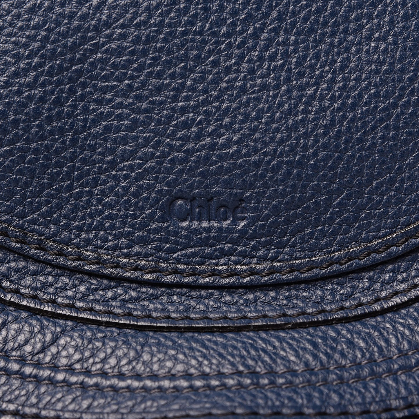 Calfskin Medium Marcie Round Crossbody Bag Royal Navy