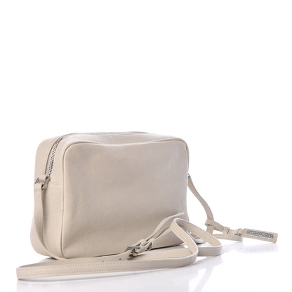 Saint Laurent Lambskin Monogram Small Lou Camera Bag Icy White 3 of 12