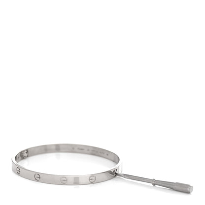 Cartier 18K White Gold LOVE Bracelet 20 3 of 5