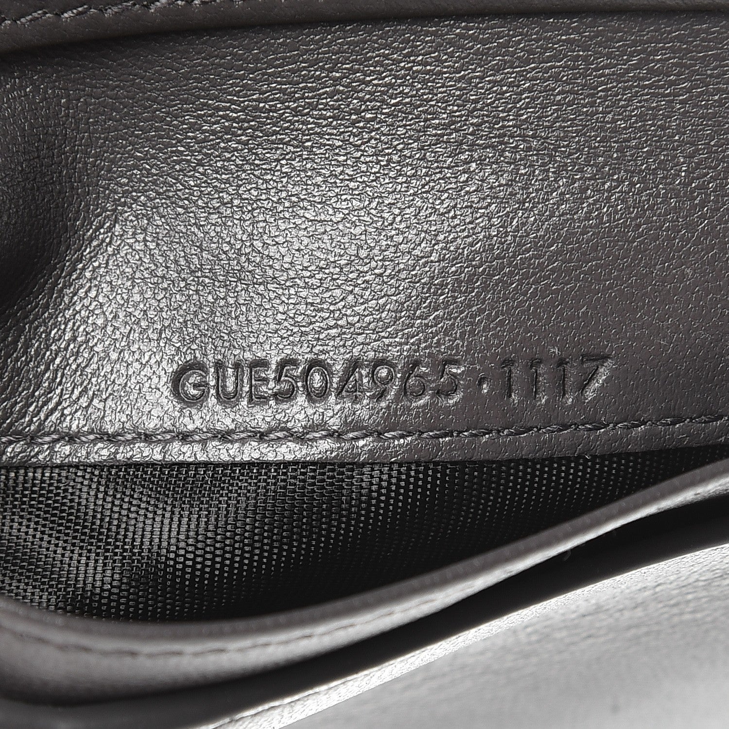 Saint Laurent Lambskin Y Quilted Monogram Compact Loulou Wallet Asphalt 8 of 8
