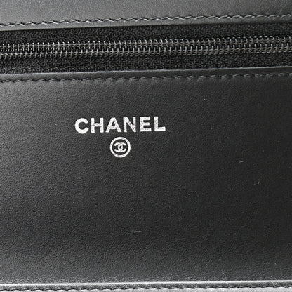 Chanel Patent Quilted Golden Class Wallet on Chain WOC Black 6 of 11