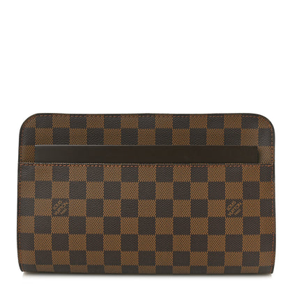 Louis Vuitton Damier Ebene Pochette Saint Louis Clutch 1 of 9