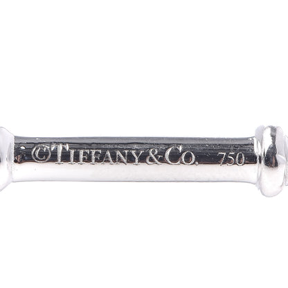 Tiffany 18K White Gold Diamond Heart Key Pendant 3 of 3