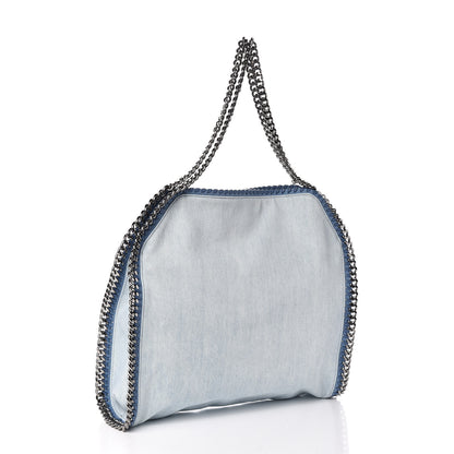 Stella McCartney Denim Poppy Small Falabella Tote Blue 3 of 10