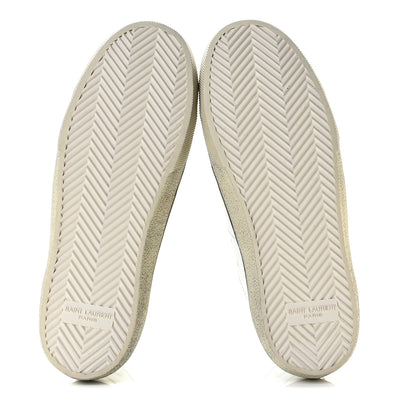 Saint Laurent Calfskin Distressed SL/37M High Top Sneakers 36.5 White 5 of 19