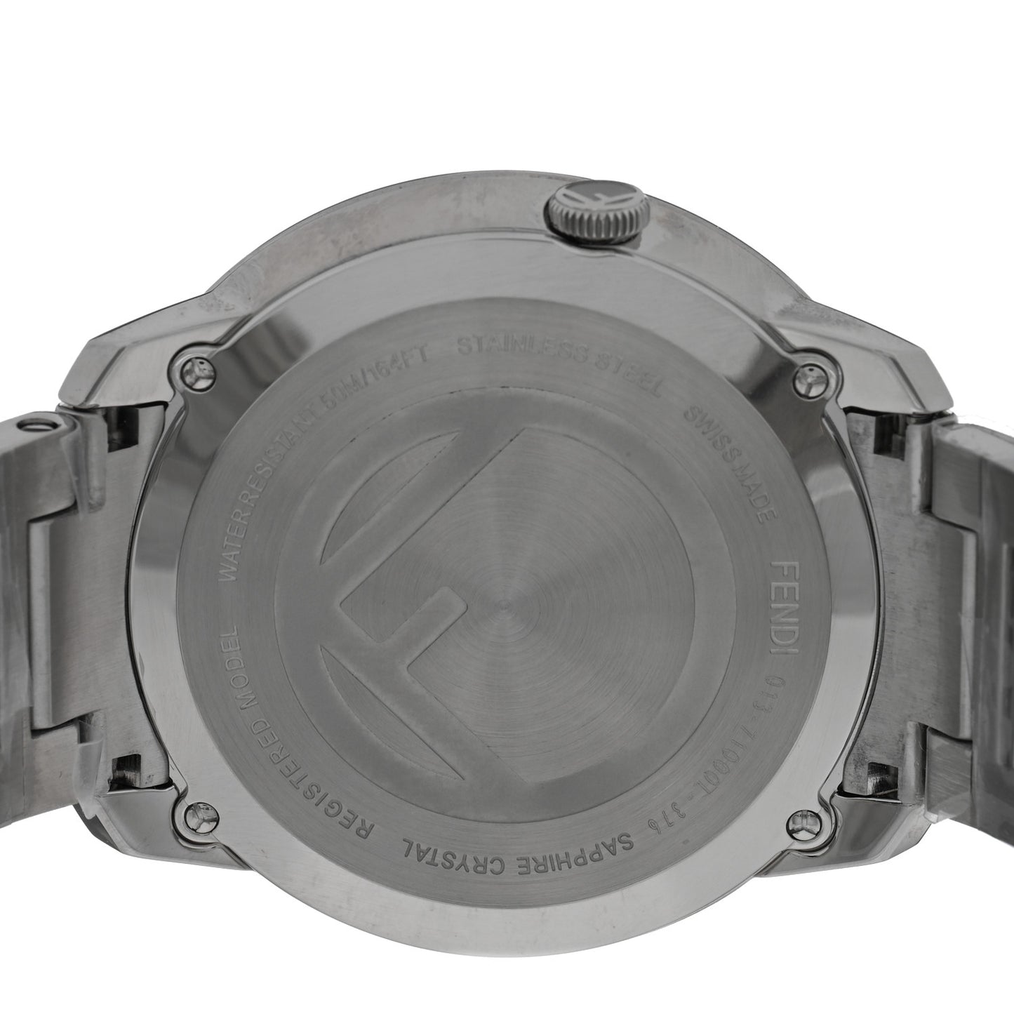 Stainless Steel 36mm Run Away Quartz Watch Black