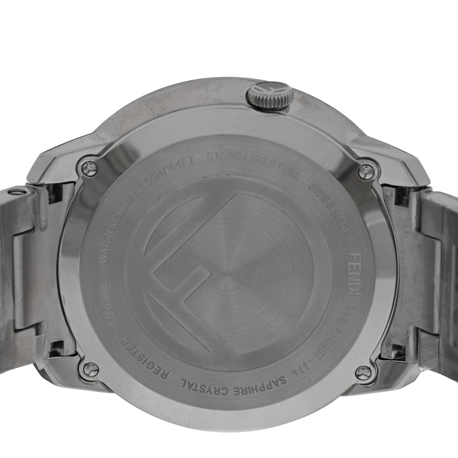 Fendi Stainless Steel 36mm Run Away Quartz Watch Black 4 of 5