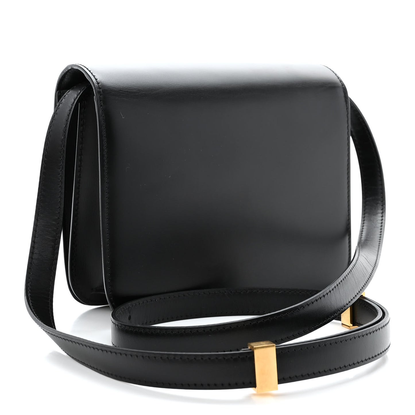 Box Calfskin Teen Classic Box Flap Bag Black