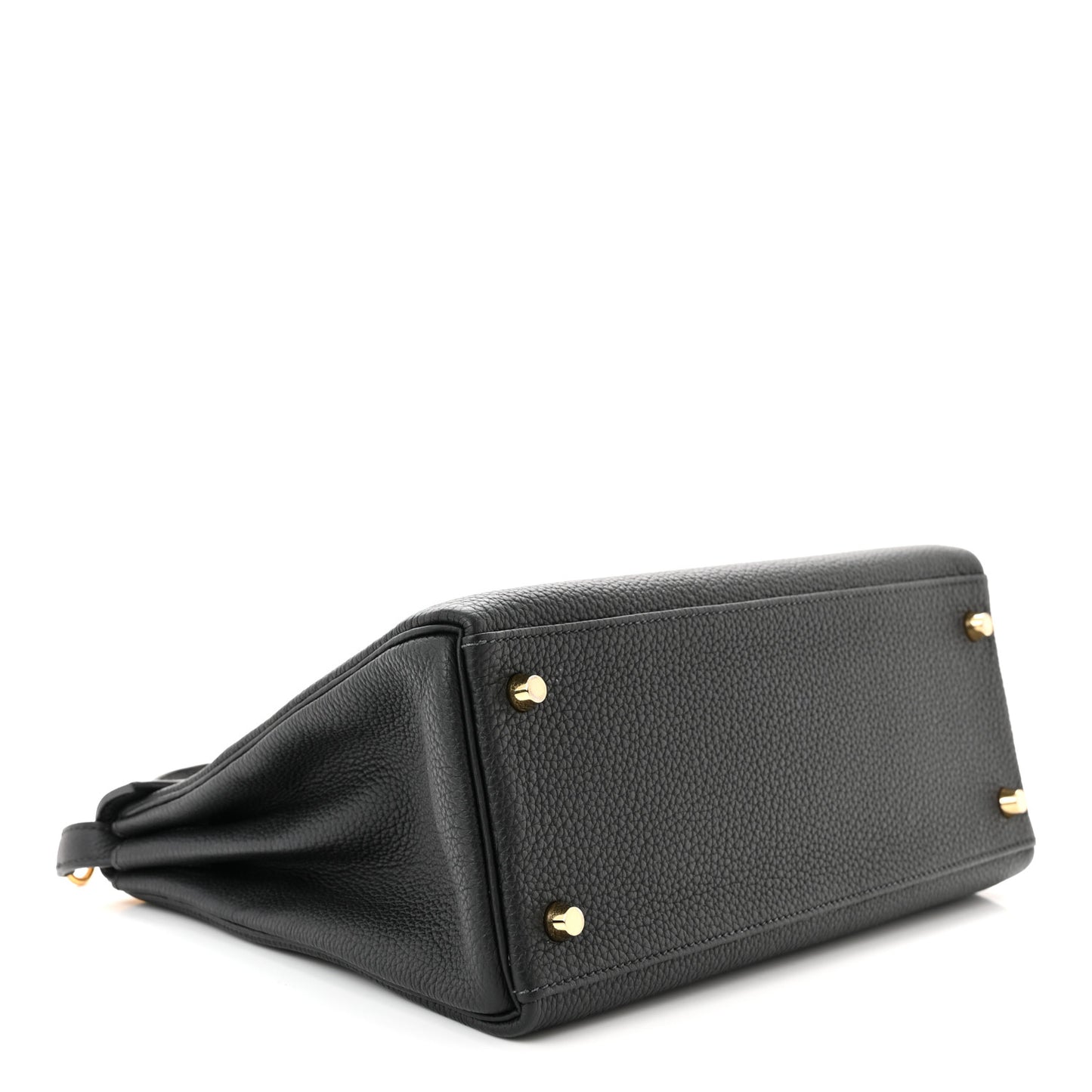 Togo Matte Porosus Crocodile Kelly Retourne Touch 28 Black