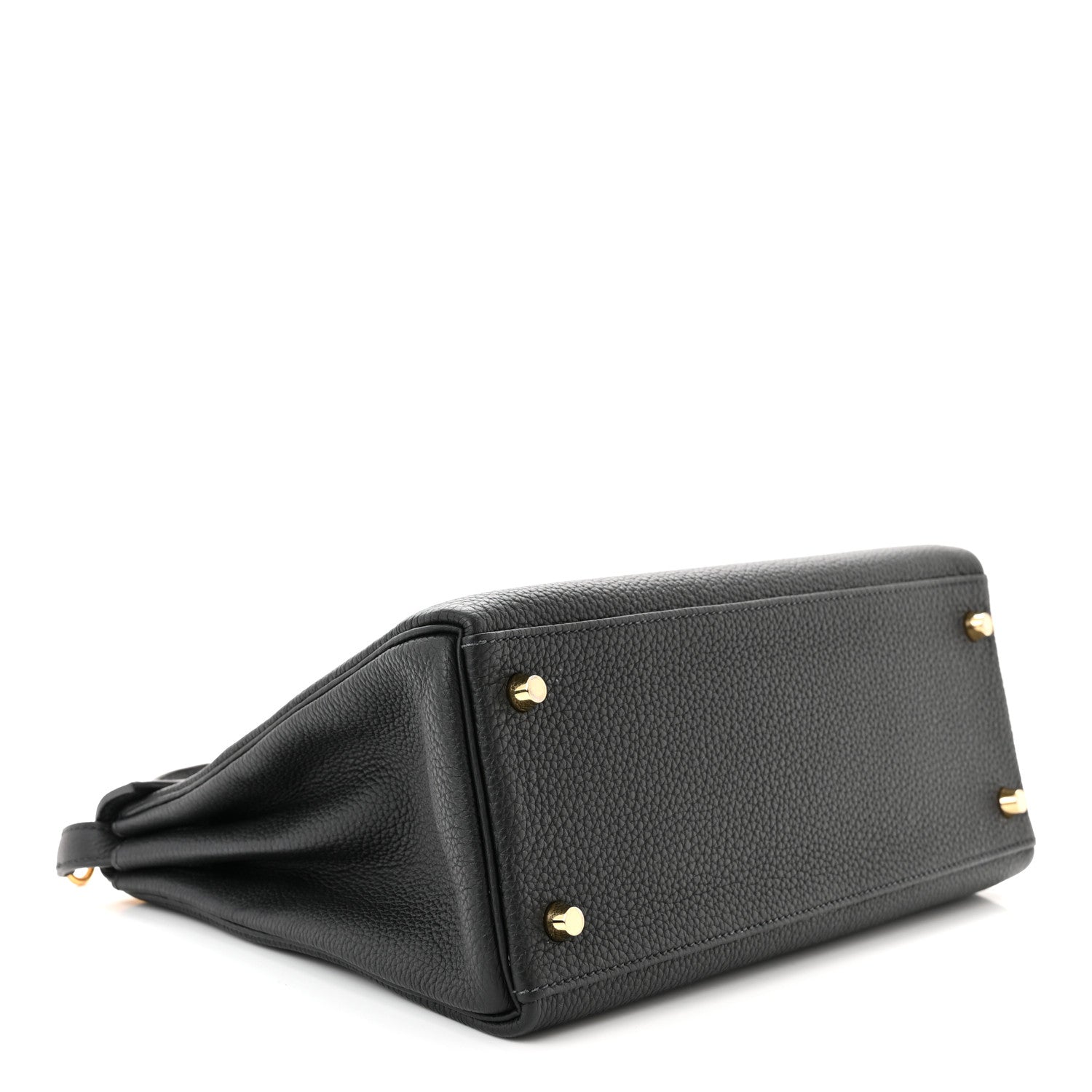 Hermes Togo Matte Porosus Crocodile Kelly Retourne Touch 28 Black 4 of 10
