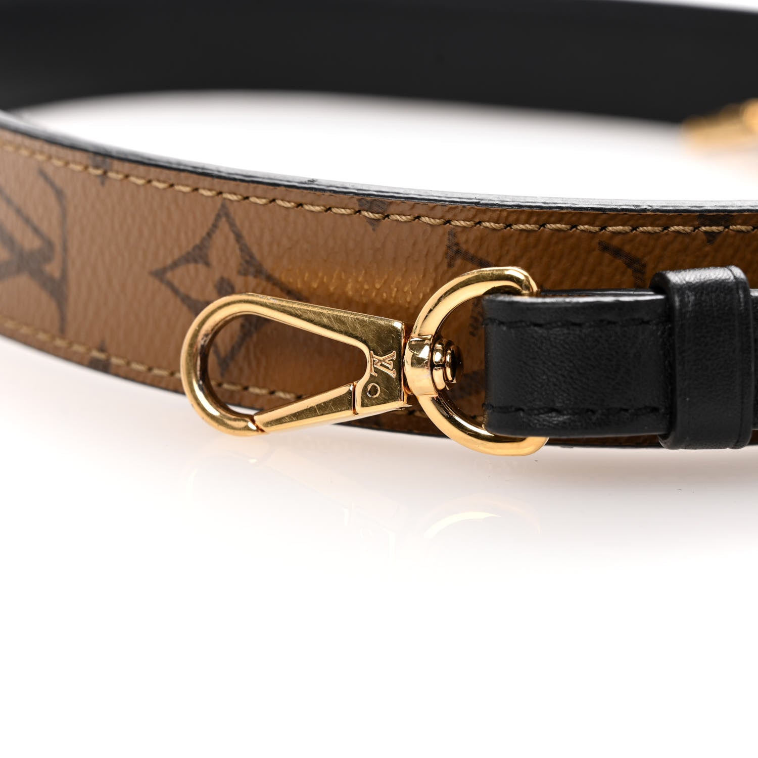 Louis Vuitton Reverse Monogram Bandouliere Shoulder Strap XL Black 6 of 6