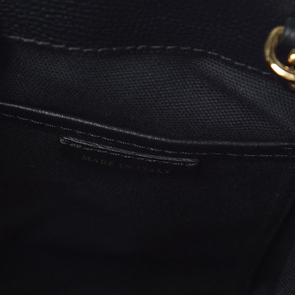 Burberry Grainy Calfskin House Check Small Banner Tote Black 7 of 12