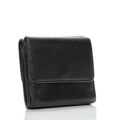 Chanel Goatskin Compact CC Flap Wallet Black 3 of 9