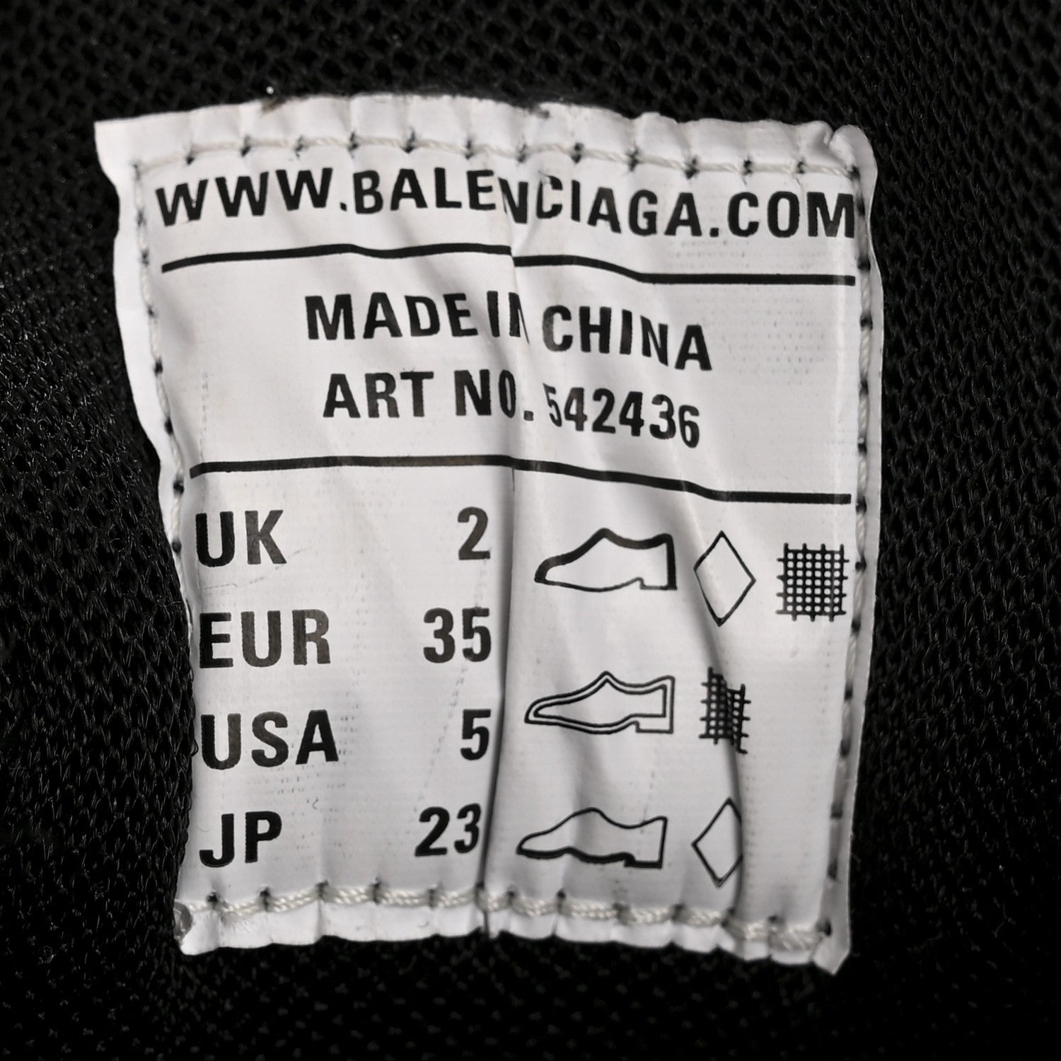 Balenciaga Mesh Nylon Fabric Womens Track Sneakers 35 Black Grey 8 of 8