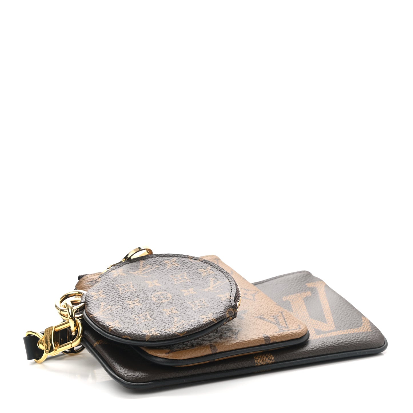 Reverse Monogram Giant Trio Pouch