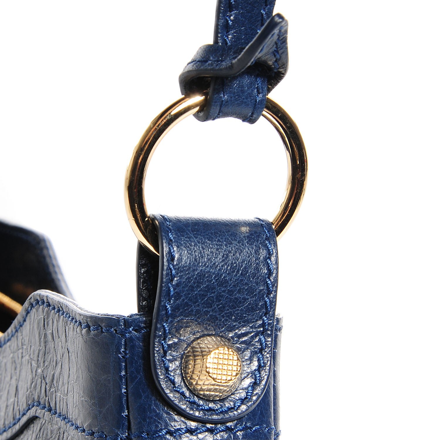 Balenciaga Agneau Giant 12 Gold Hardware Hip Bleu Obscur 8 of 11