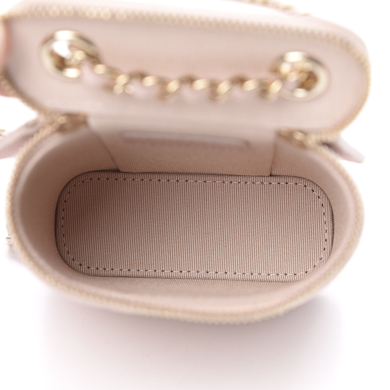Chanel Caviar Quilted Small Vertical Coco Beauty Vanity Case With Chain Light Pink 5 of 11