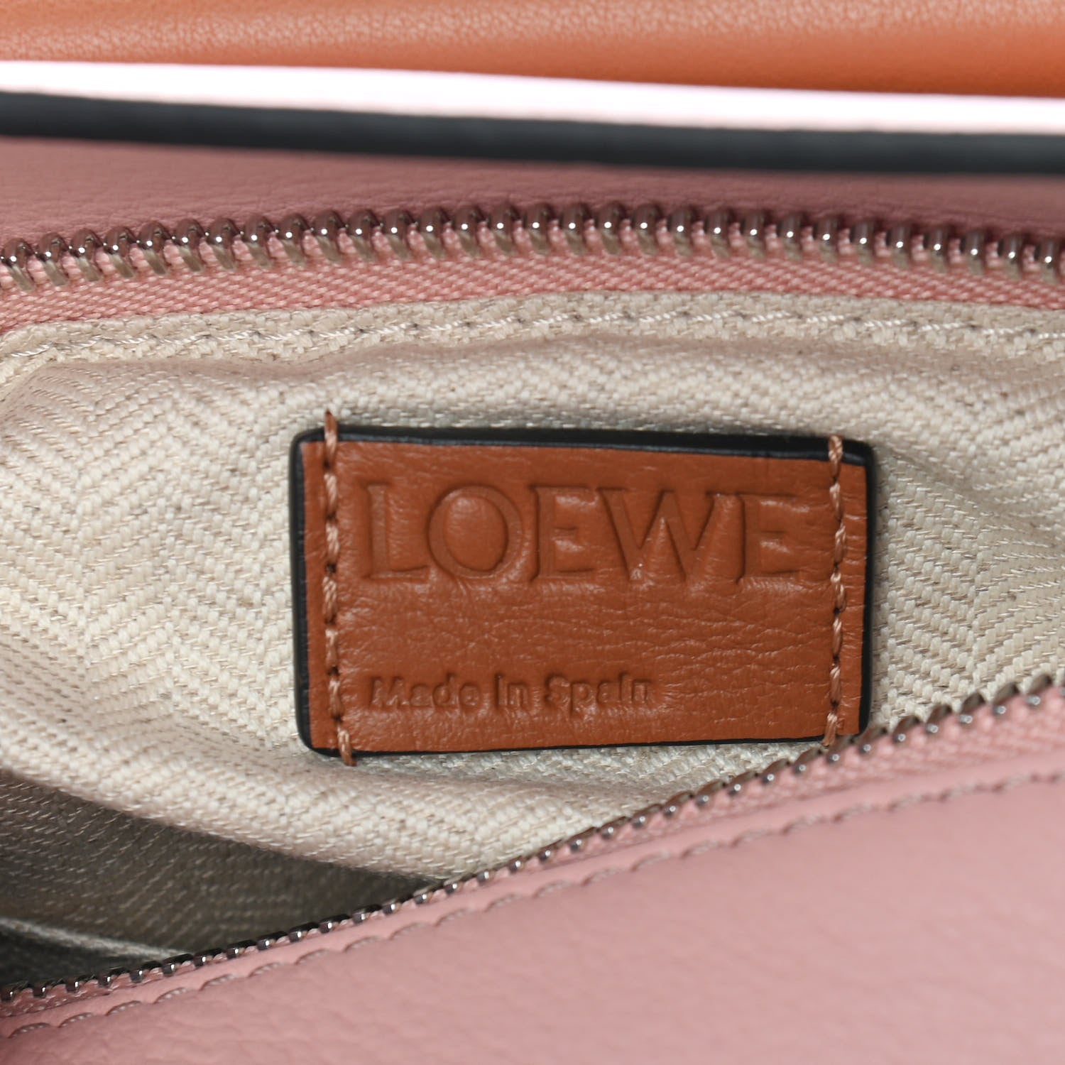 Loewe Calfskin Small Puzzle Bag Soft Pink Tan White 6 of 8