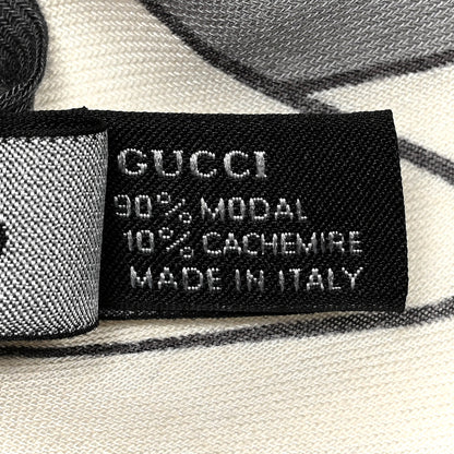 Gucci Silk Horsebit Scarf Gray 4 of 4