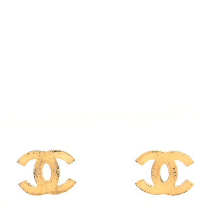 Chanel Metal CC Stud Earrings Gold 1 of 4