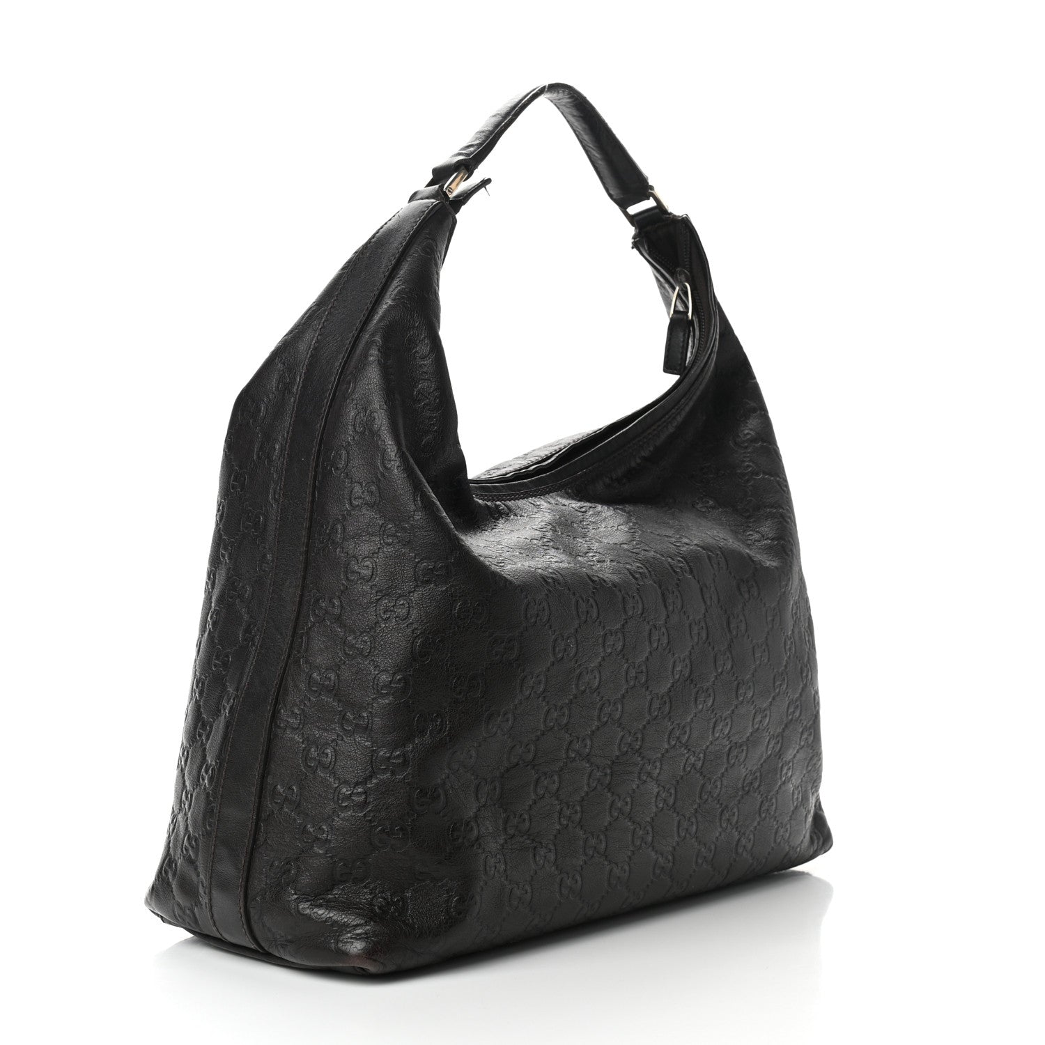 Gucci Guccissima Large Hobo Dark Brown 3 of 13