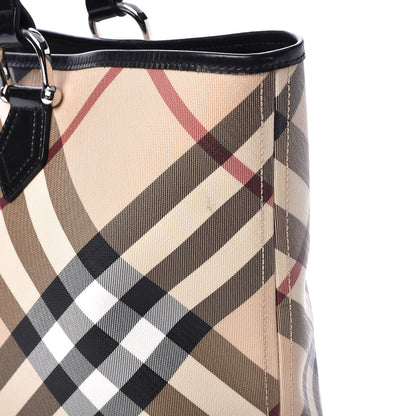 Burberry Nova Check Large Nickie Tote Black 14 of 17