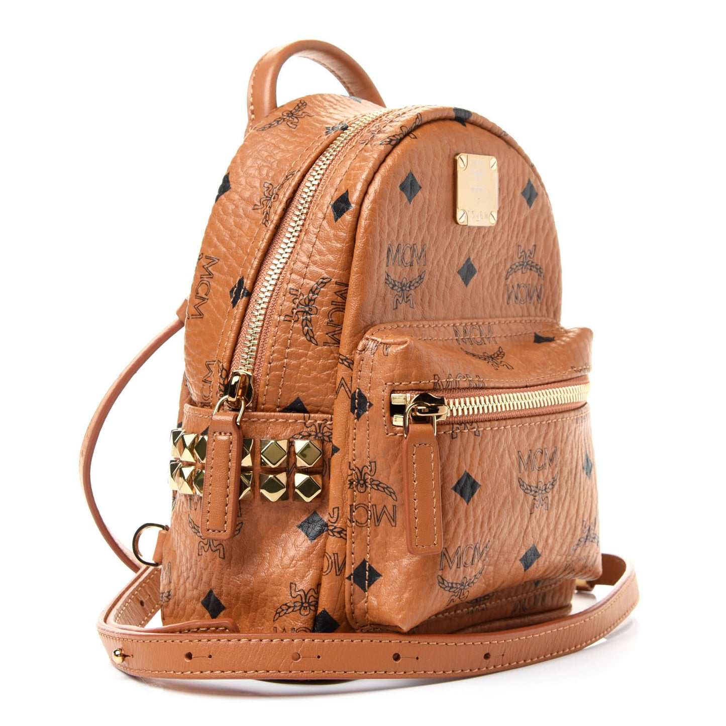 Visetos Side Stud X-Mini Stark Bebe Boo Backpack Cognac