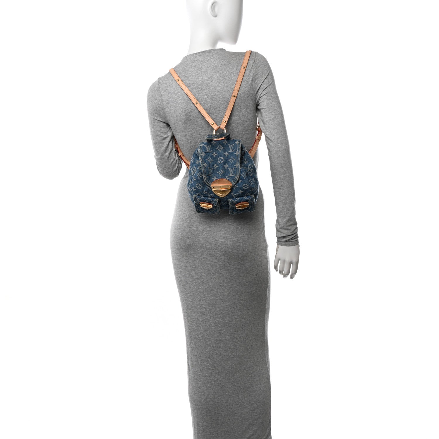 Louis Vuitton Denim Venice Backpack Blue 2 of 10