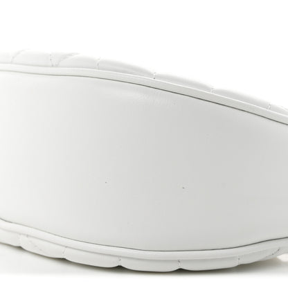 Versace Nappa Quilted La Medusa Half Moon Crossbody White 9 of 9