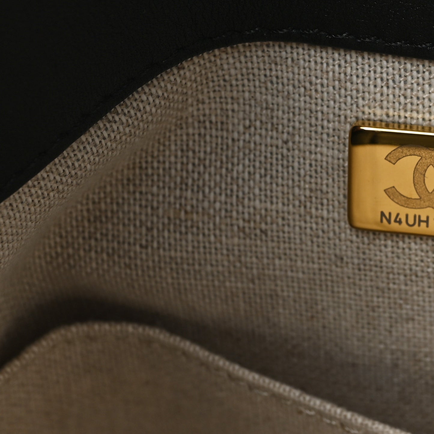 Calfskin Medium Deauville Tote Black Multicolor