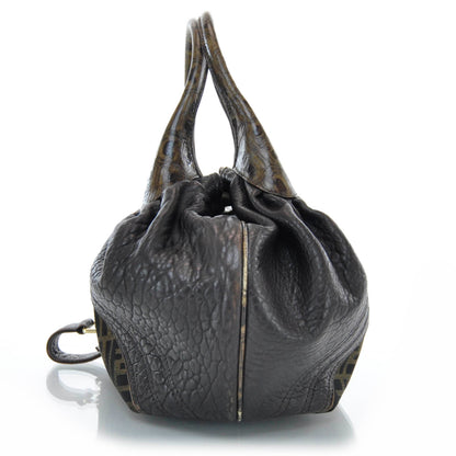 Fendi Zucca Nappa Nuvolata Vitello Tortuga Spy Tobacco Moro 4 of 9