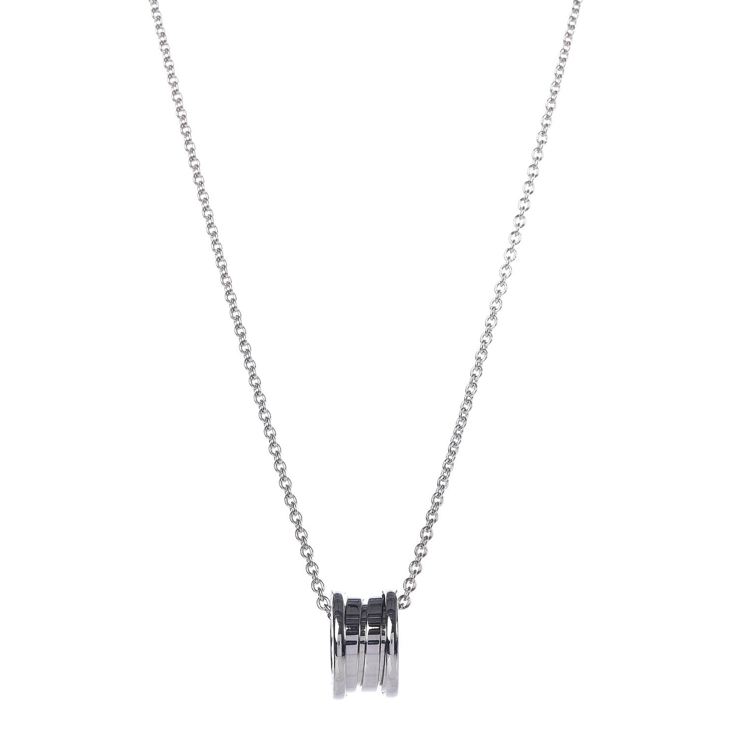 18K White Gold B.Zero1 Pendant Necklace